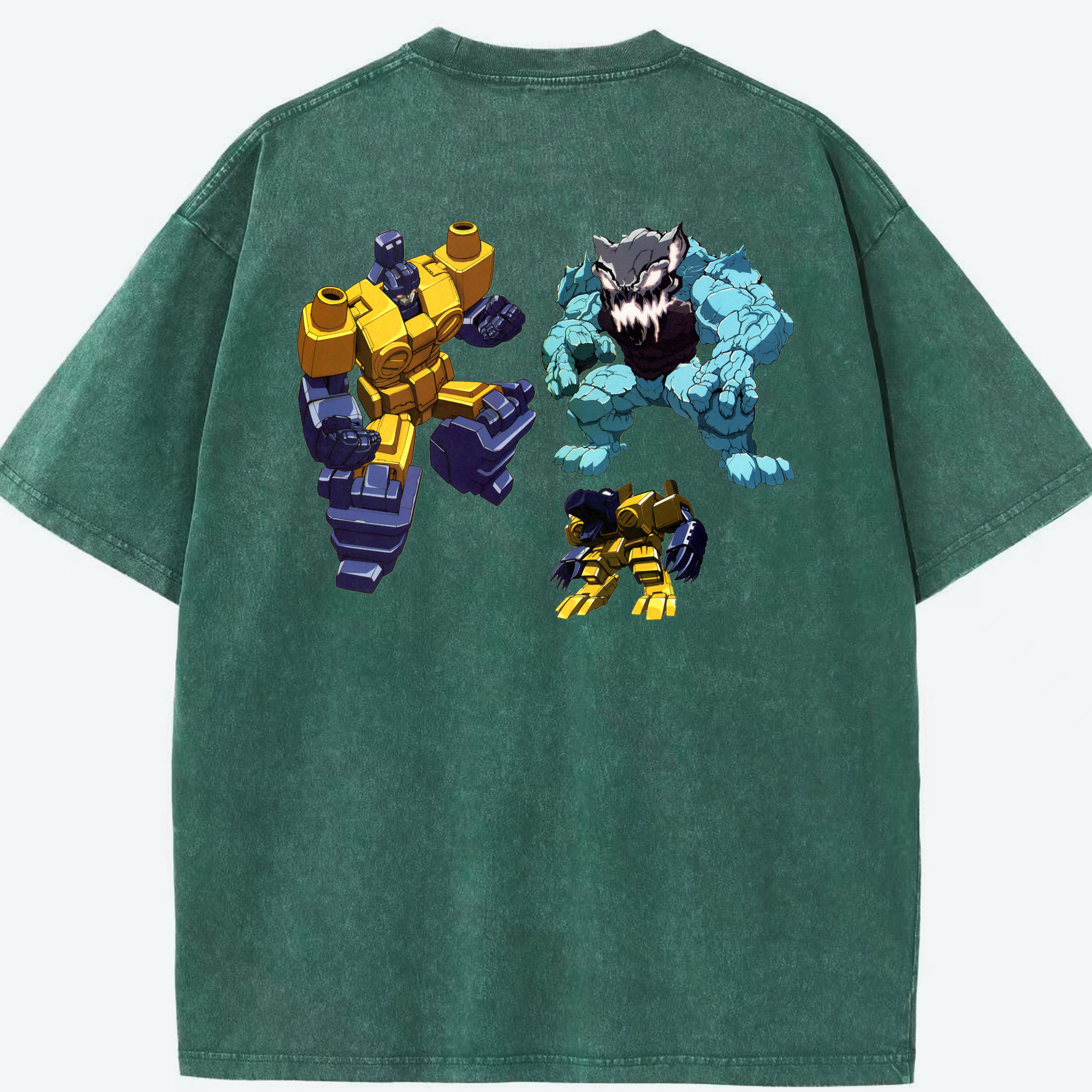 （画像用）  綿100% ヴィンテージ風 半袖Tシャツ（背面プリント）
